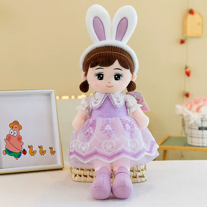 50-110Cm Cute Nasha Angel Girl Plush Toy Lovely Stuffed Anime Figure Doll Wear B