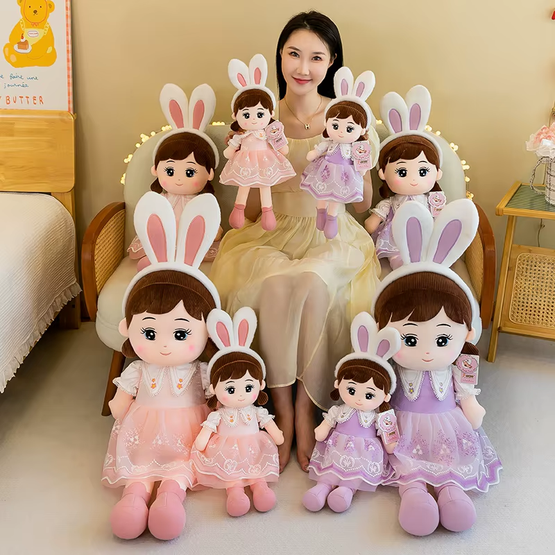 50-110Cm Cute Nasha Angel Girl Plush Toy Lovely Stuffed Anime Figure Doll Wear B