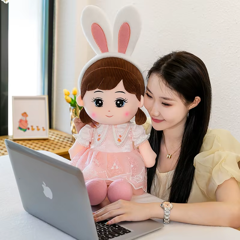 50-110Cm Cute Nasha Angel Girl Plush Toy Lovely Stuffed Anime Figure Doll Wear B