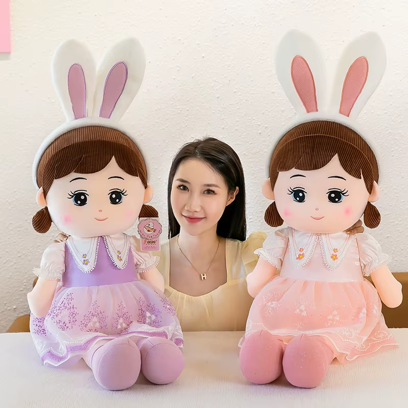50-110Cm Cute Nasha Angel Girl Plush Toy Lovely Stuffed Anime Figure Doll Wear B