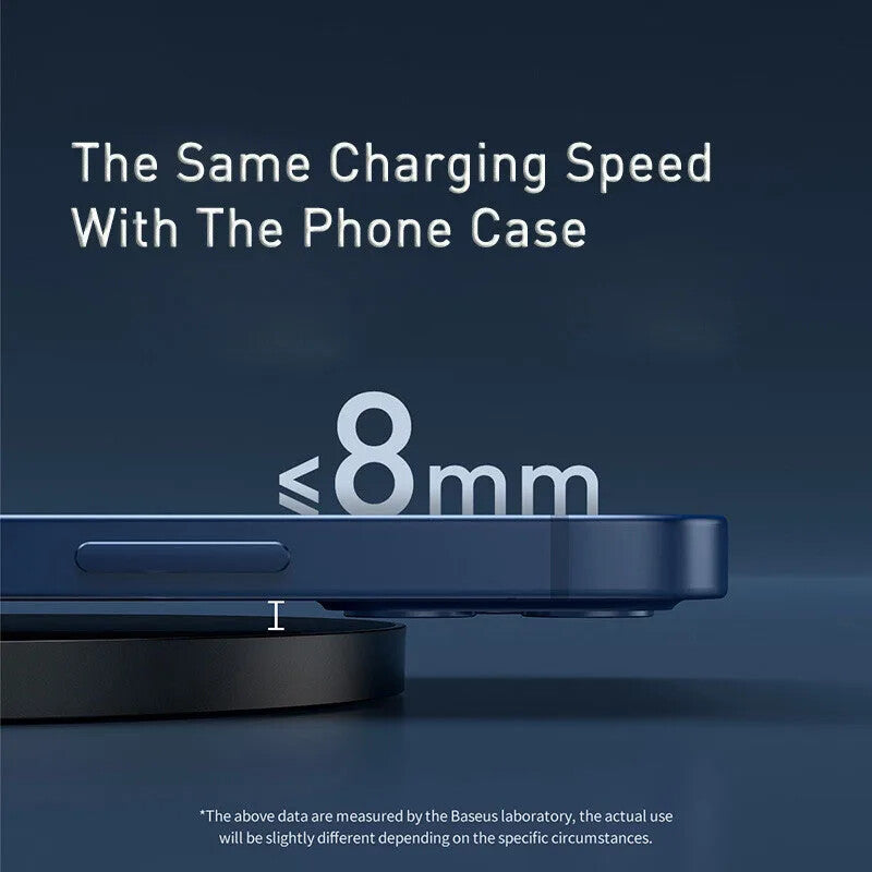 Baseus 15W Wireless Chargers For iPhone 15 14 Samsung LED Display Desktop