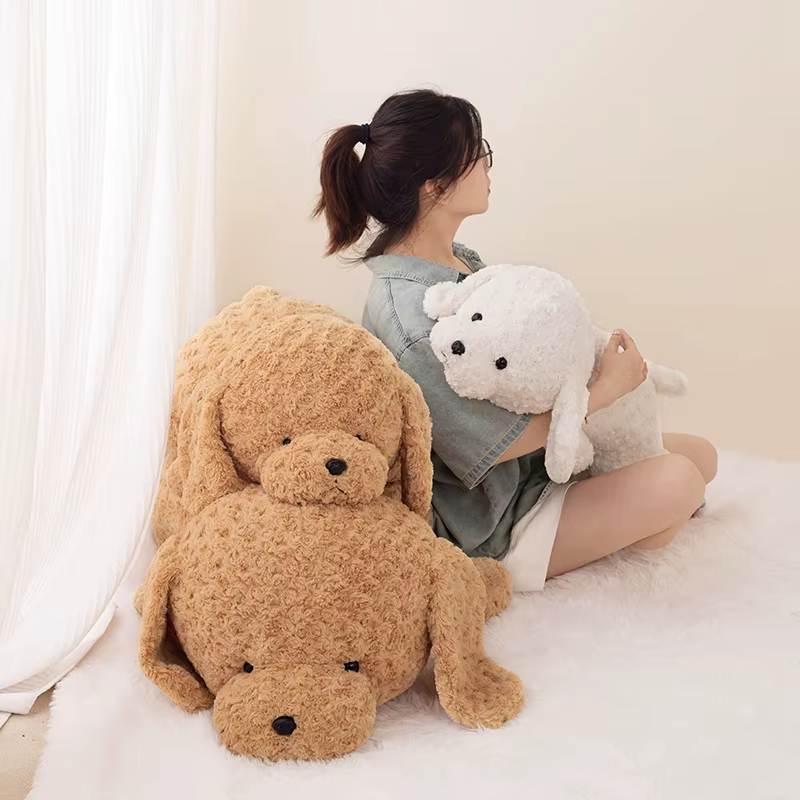 42Cm-118Cm Simulation Huge High Quality Soft Teddy Dog Plush Doll Pillow Brown W