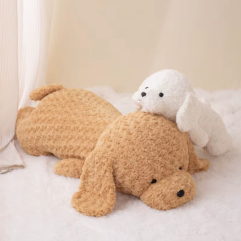 42Cm-118Cm Simulation Huge High Quality Soft Teddy Dog Plush Doll Pillow Brown W