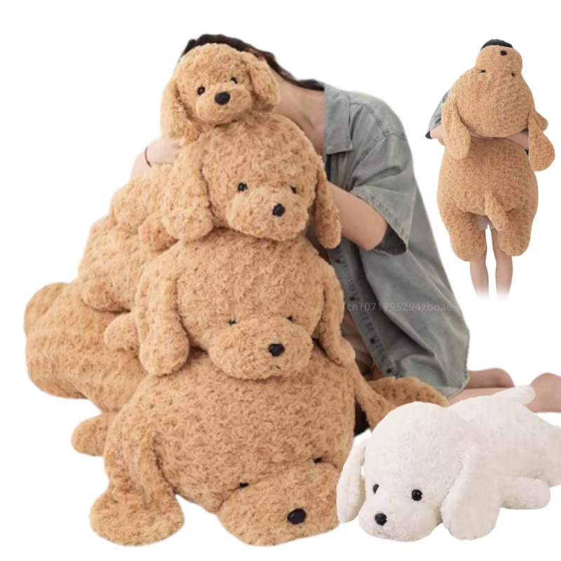 42Cm-118Cm Simulation Huge High Quality Soft Teddy Dog Plush Doll Pillow Brown W