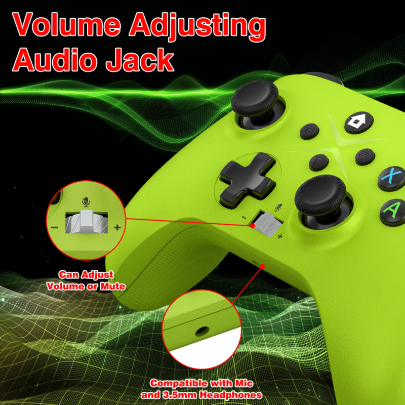 Wireless Gamepad for Xbox One Series X/S/Pc/Ios/Android/Steam 6 Axis Gyro with T