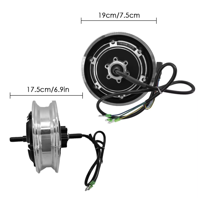 48V 500W Motor Replacement for Kugoo M4/M4PRO Electric Scooter 10 Inch Inflatabl