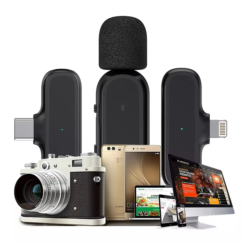 Xiaomi Wireless HD Radio Live Microphone Noise Cancel Dual Mic 20 Meters for Mo