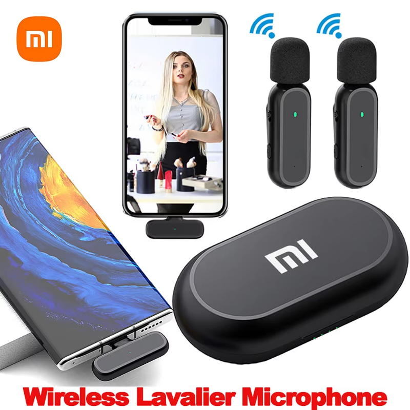 Xiaomi Wireless HD Radio Live Microphone Noise Cancel Dual Mic 20 Meters for Mo