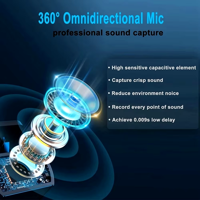 Xiaomi Wireless HD Radio Live Microphone Noise Cancel Dual Mic 20 Meters for Mo