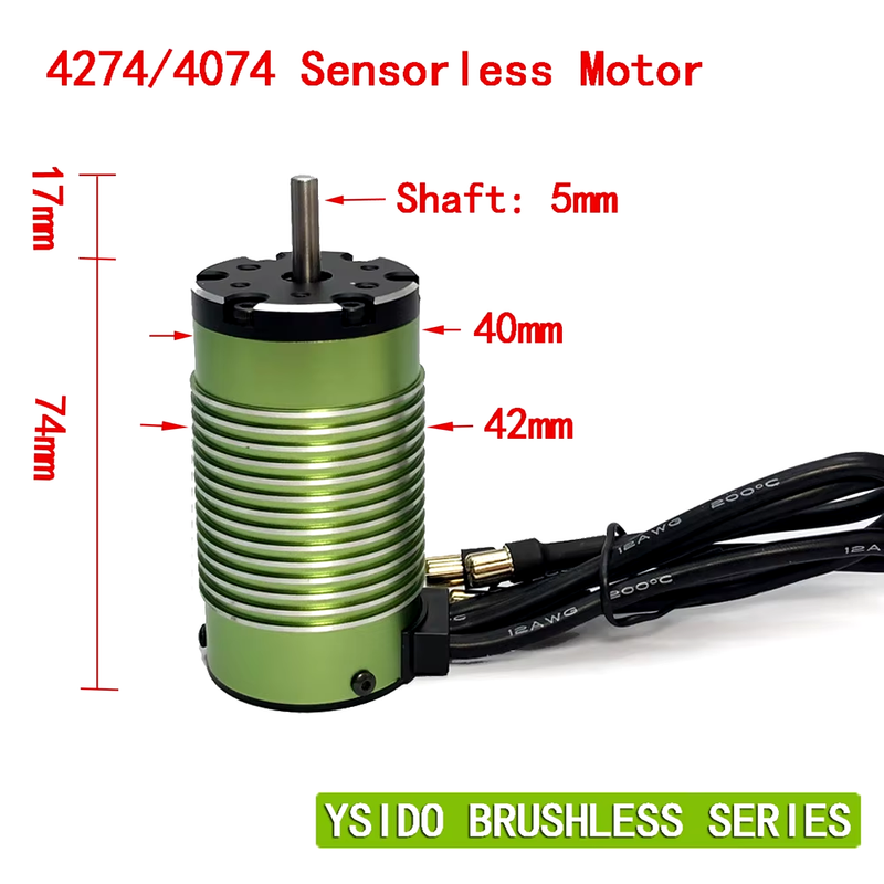 4274 800KV 1400KV 2200KV 3600KV Brushless Motor for RC ARRMA TRAXXAS EDF Boat 1/