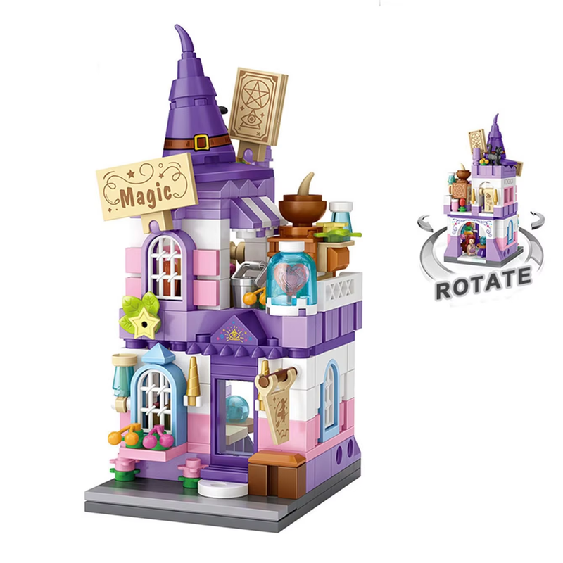 Get Your Own Mushroom House Building Blocks & Magic Room Toy Bricks Cute Gift fo