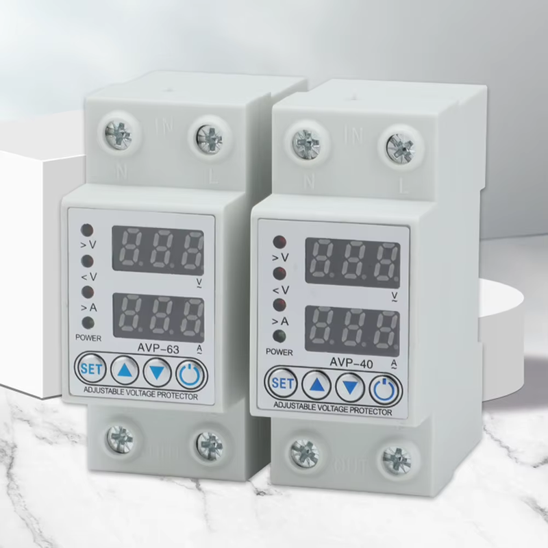 220V 40/63A Adjustable over under Voltage Protective Device over Current Protect