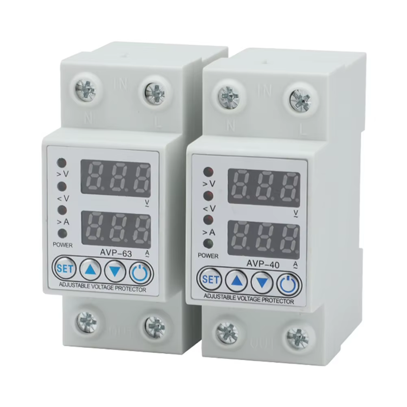 220V 40/63A Adjustable over under Voltage Protective Device over Current Protect