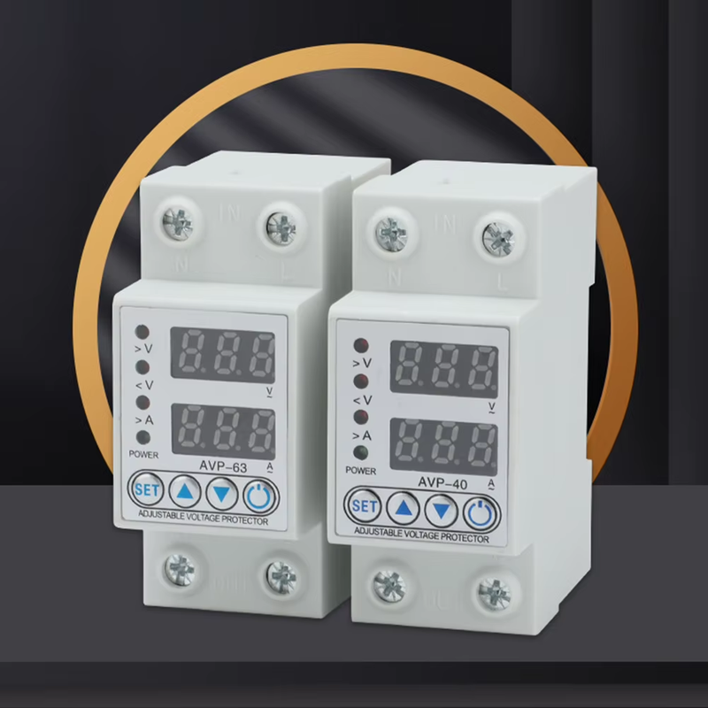 220V 40/63A Adjustable over under Voltage Protective Device over Current Protect