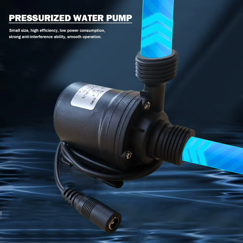DC 12V 24V Circulation Water Pumps Ultra Quiet Centrifugal Pump Lift 5M/6M Brush