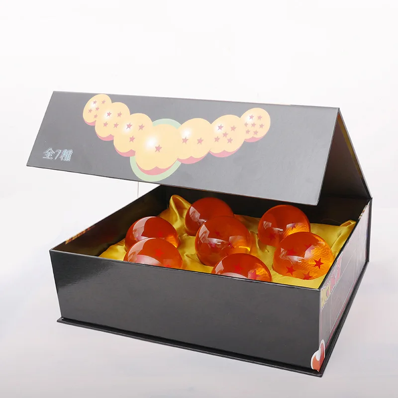 Dragon Ball 7Pcs/Set 1:1 Crystal Ball 4.3Cm Action Figure Toys Summon Shenron Wi