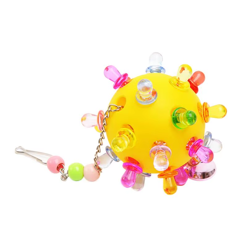 Bird Toys for Conures Colorful Parakeet Chewing Toy Parrot Relief Boredom Cage A