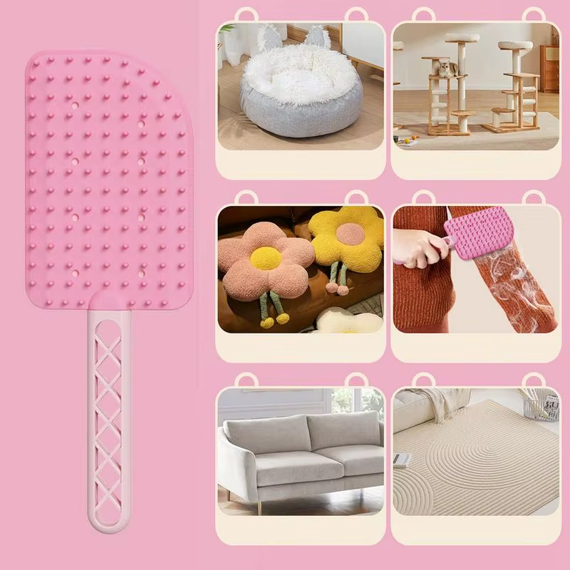 Dog Hair Remover Cat Hair Remover Furniture Shedding Brush Portable Double-Sided
