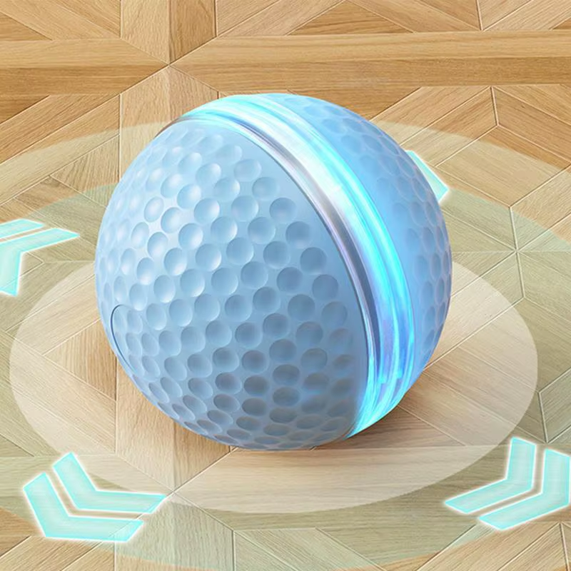 Cat Electronic Toy Automatic Moving Ball Cat Smart Rolling Ball Rechargeable 2 M