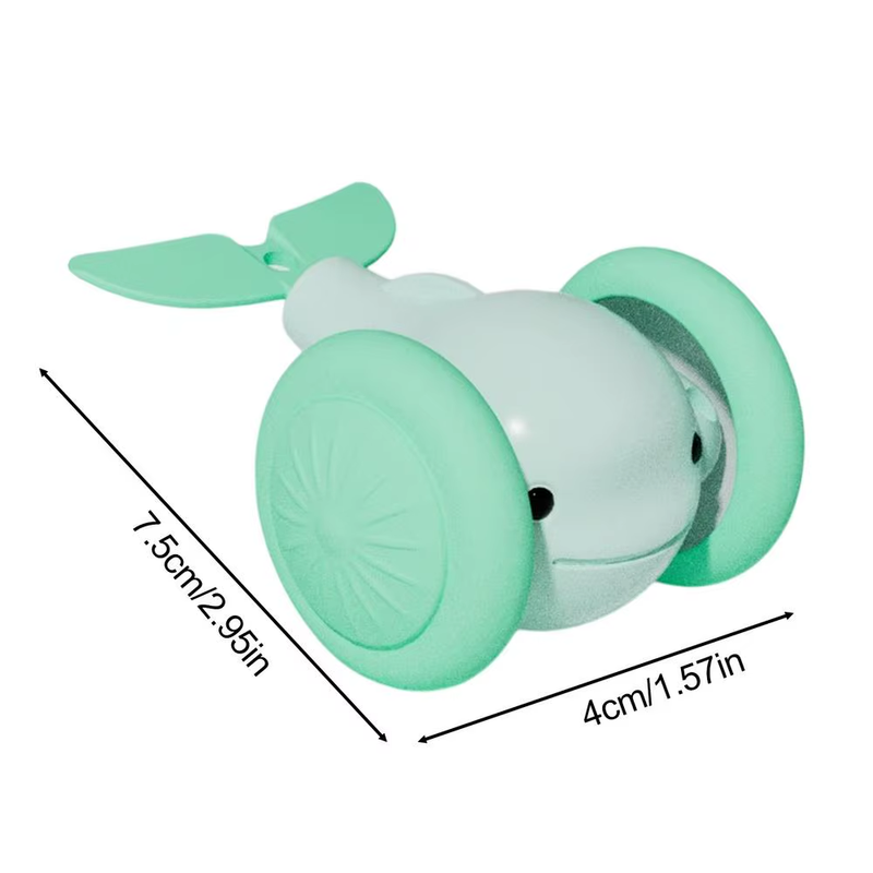 Cat Automatic Moving Ball Little Whale Shape Electric Cat Ball Toy Stimulating R