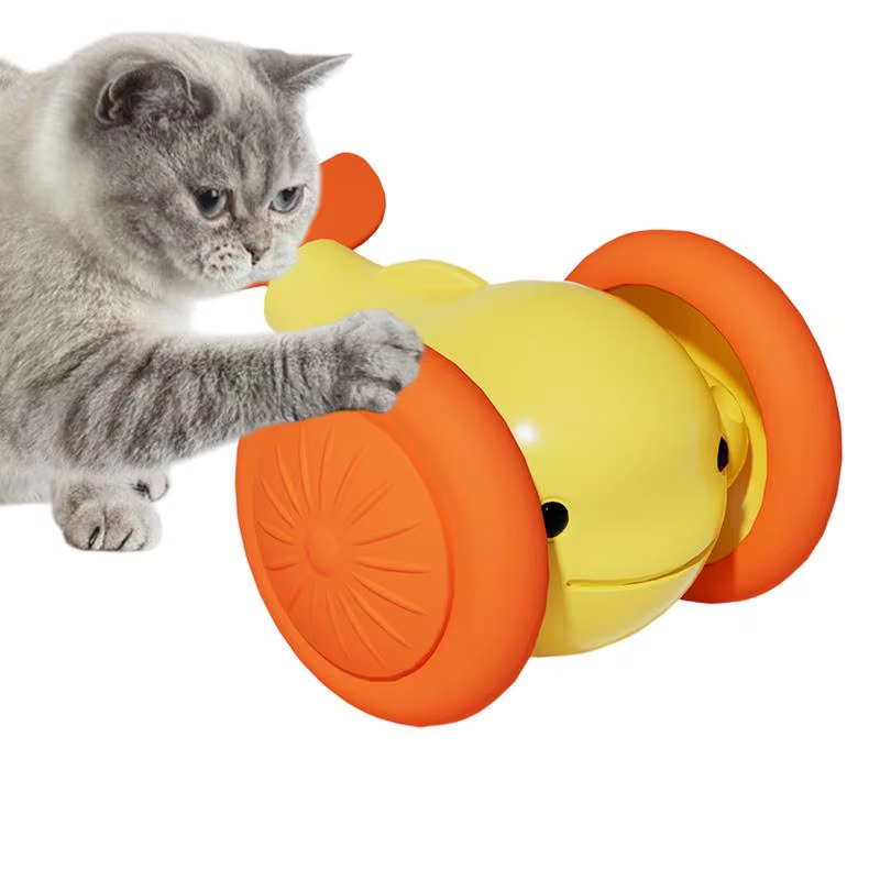 Cat Automatic Moving Ball Little Whale Shape Electric Cat Ball Toy Stimulating R