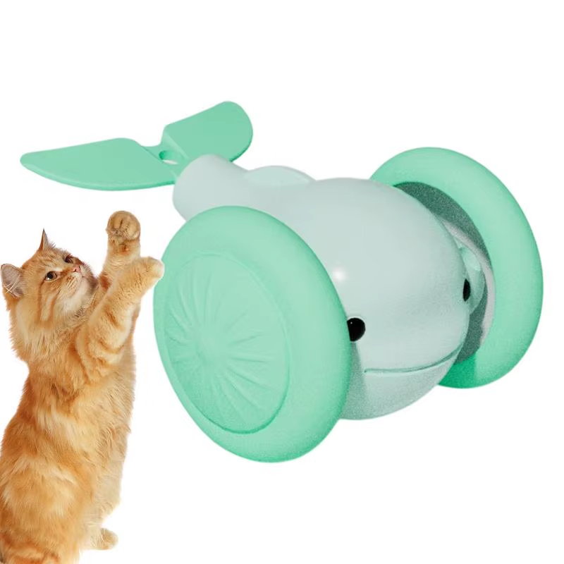 Cat Automatic Moving Ball Little Whale Shape Electric Cat Ball Toy Stimulating R