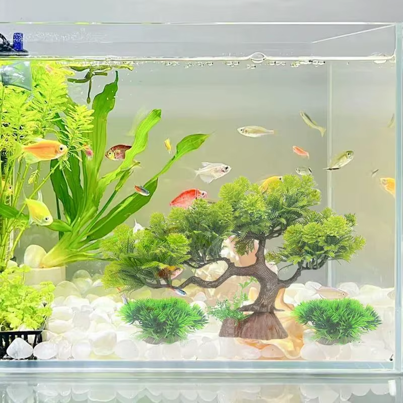 Artificial Water Plants Kit Simulation Betta Tank Plants Set Decorative Aquarium