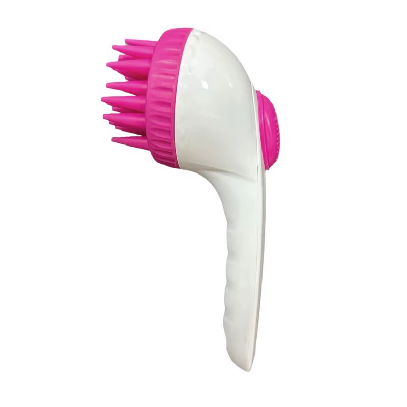 Dog Shampoo Brush Puppy Scalp Exfoliator Massager Long Handle Press Shampoo Brus