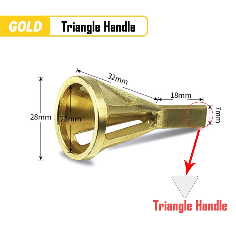 Deburring External Chamfer Tool Metal Hex Triangle Trimming Drill Bit for Stainl