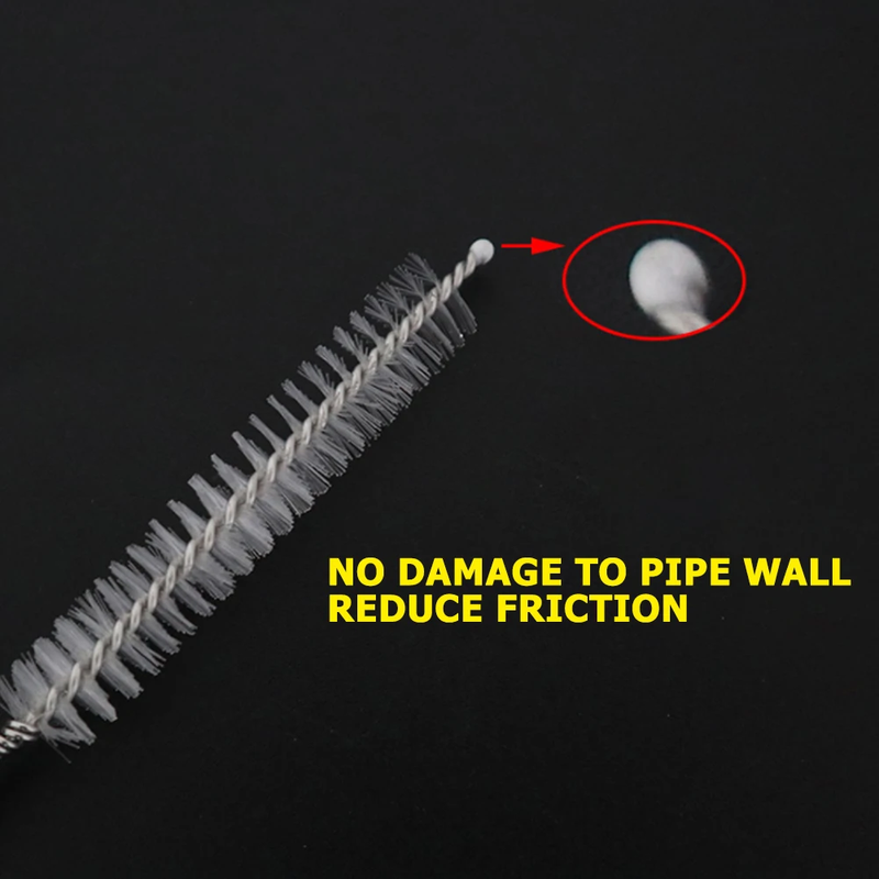 5-20PCS Flexible Drain Brush Stainless Steel Long Refrigerator Cleaning Brush Pi
