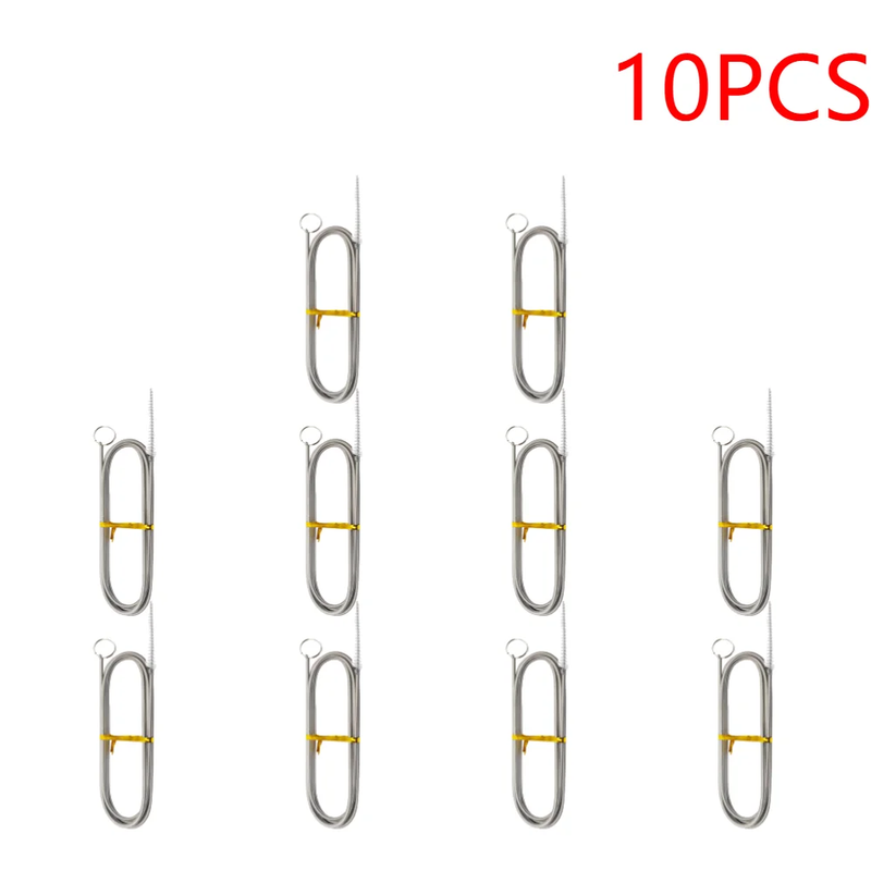 5-20PCS Flexible Drain Brush Stainless Steel Long Refrigerator Cleaning Brush Pi