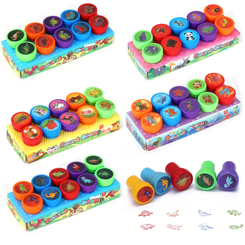 25/50 PCS Assorted Stamps for Kids Self Inking Stamps Different Design Child Sta