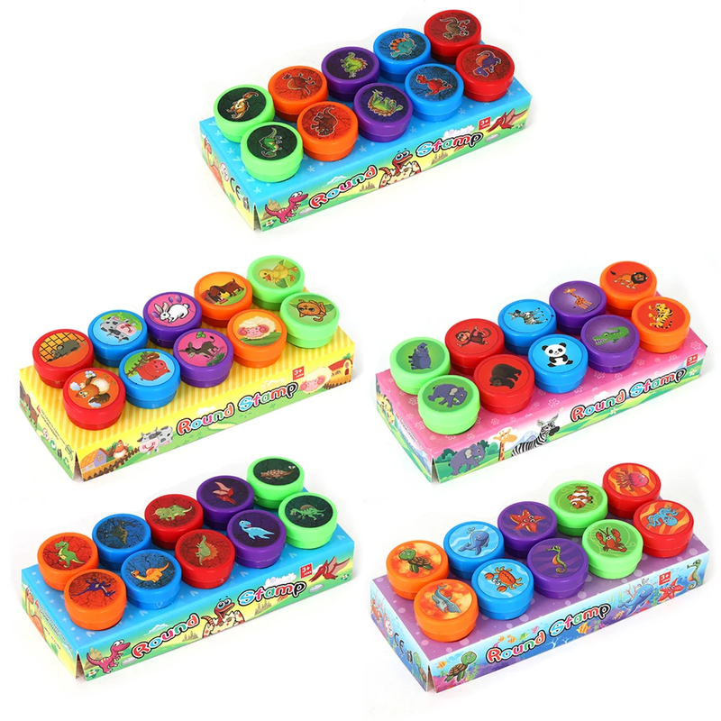 25/50 PCS Assorted Stamps for Kids Self Inking Stamps Different Design Child Sta