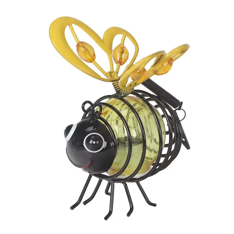 Solar Iron Insect Statue with LED Fairy Light Solar Fairy Lights Outdoor Hanging