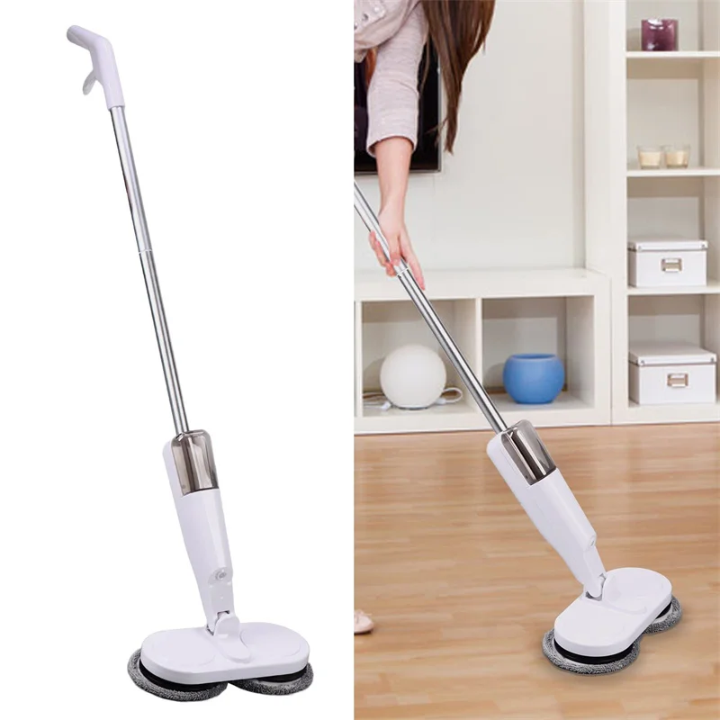 Wireless Electric Spin Mop Cleaner Automatic 2 in 1 Wet & Dry Home Cleaner Car G
