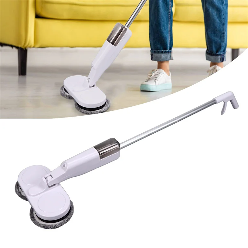 Wireless Electric Spin Mop Cleaner Automatic 2 in 1 Wet & Dry Home Cleaner Car G