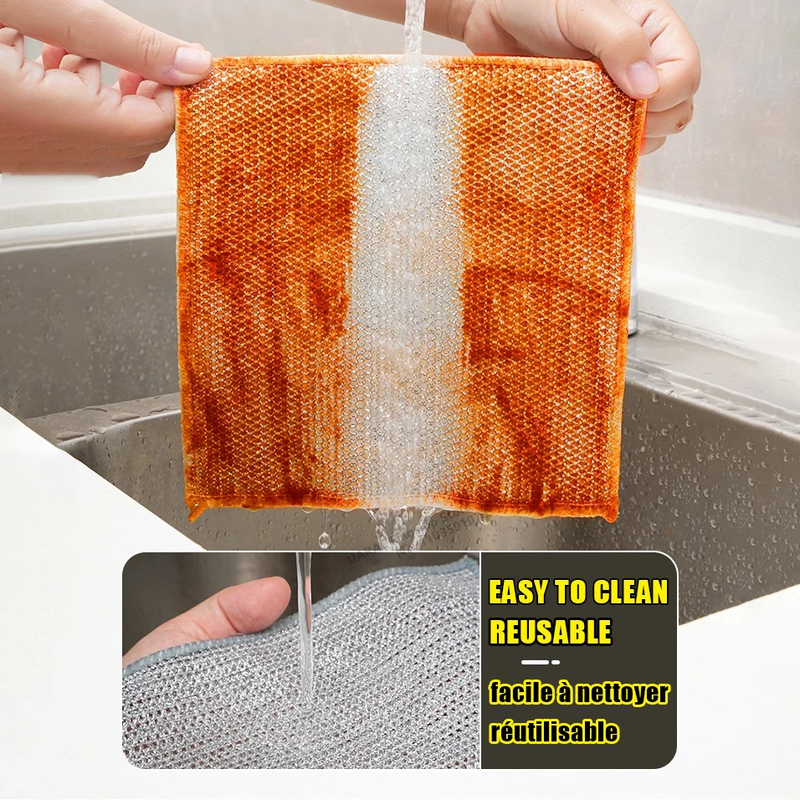 Dishcloth for Kitchen Magic Towel Kitchen Cloths Thickened Microfiber Wash Cloth