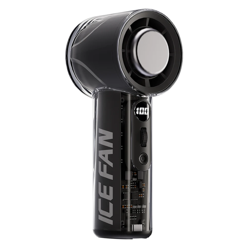 3000Mah Handheld Turbo Fan LED Digital Display Adjustable High-Speed Fan Recharg