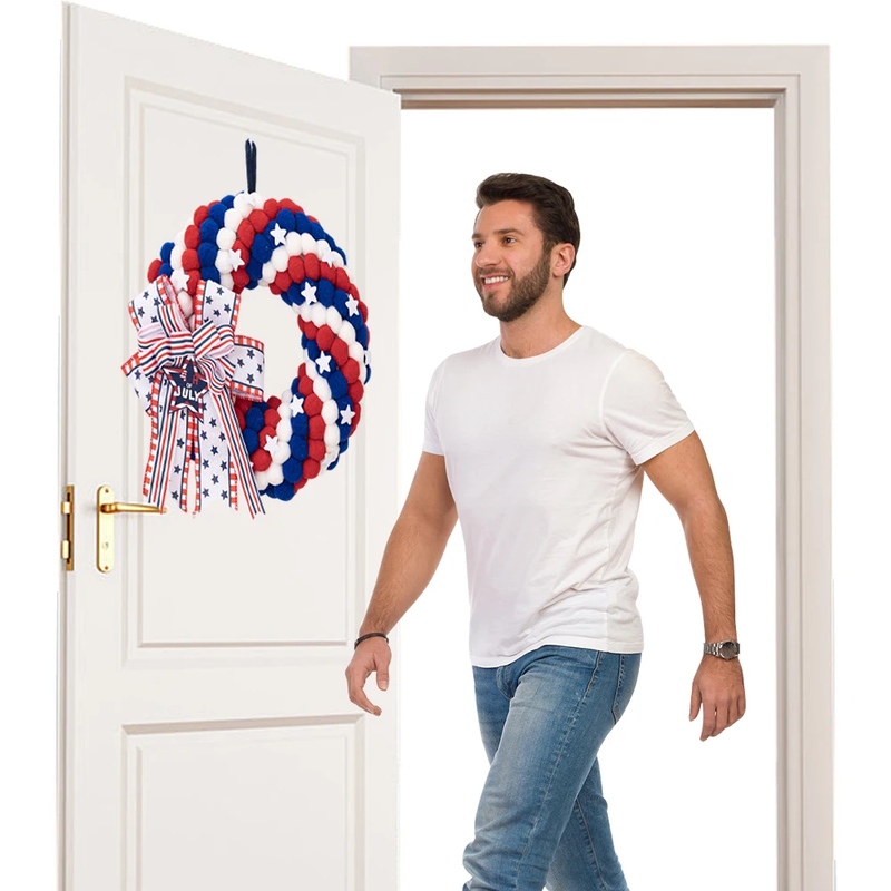 Love Wreath Independence Day Wreath Memorial Day Ornament