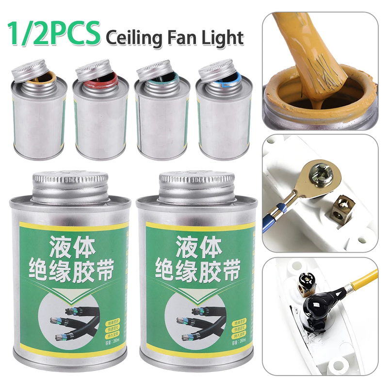 1/2PCS 260ML Liquid Electrical Tape Electrical Wire Cable Coat Repair Glue High-