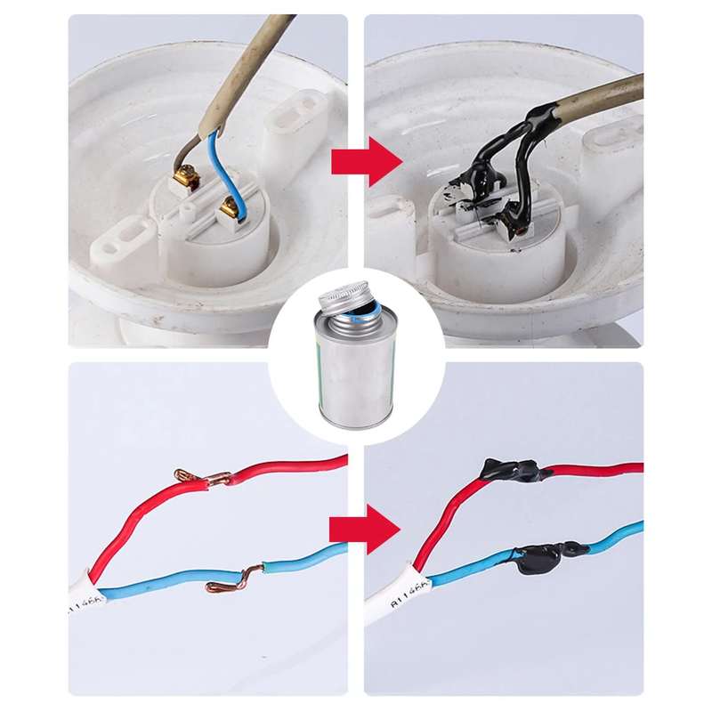 1/2PCS 260ML Liquid Electrical Tape Electrical Wire Cable Coat Repair Glue High-