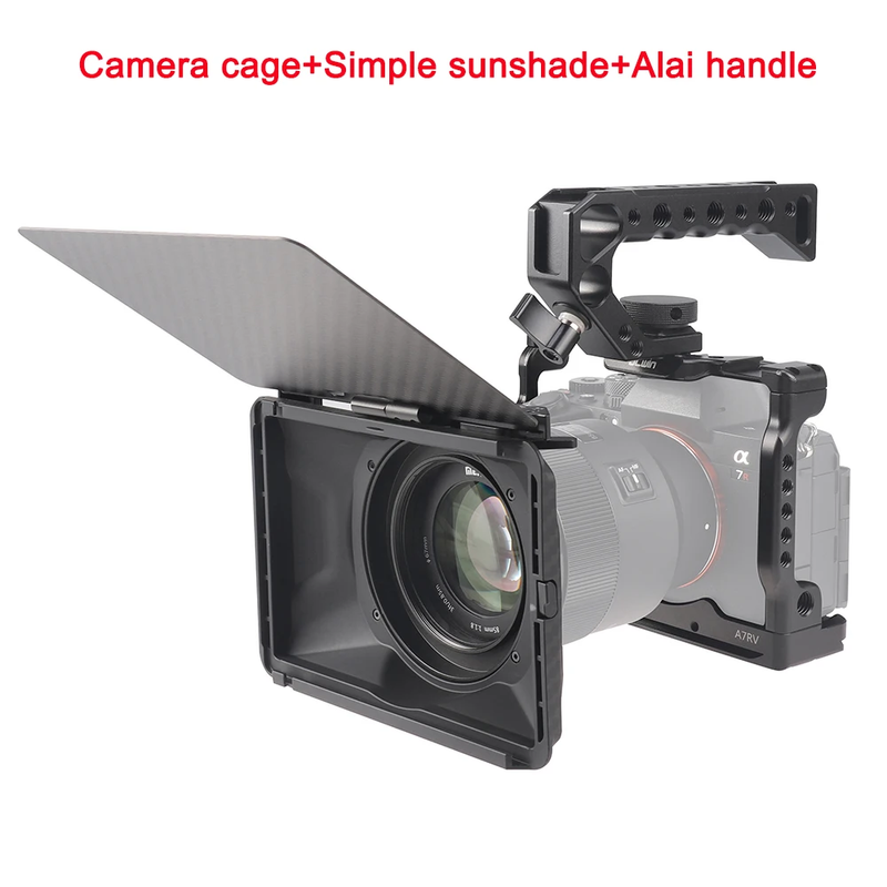Camera Cage for Sony A7RV Aluminum Alloy Cage A7R5 to Mount Tripod Monitor Photo