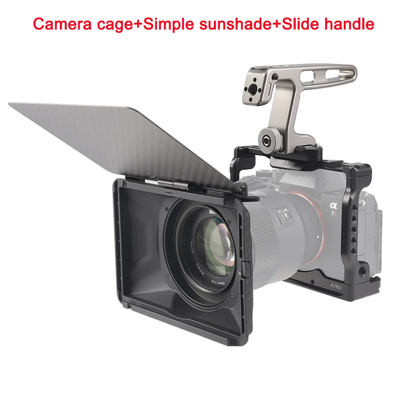 Camera Cage for Sony A7RV Aluminum Alloy Cage A7R5 to Mount Tripod Monitor Photo
