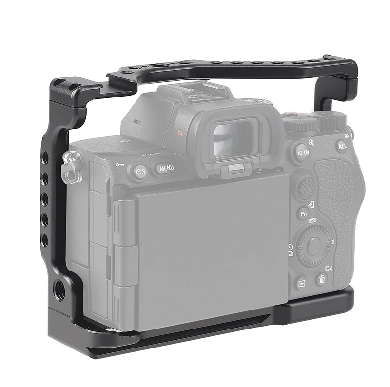 Camera Cage for Sony A7RV Aluminum Alloy Cage A7R5 to Mount Tripod Monitor Photo