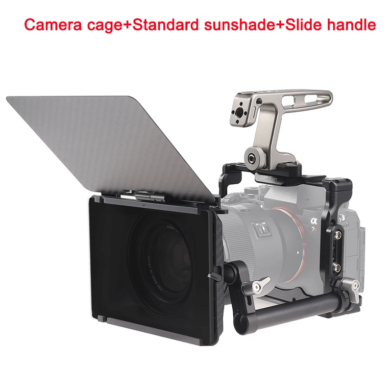 Camera Cage for Sony A7RV Aluminum Alloy Cage A7R5 to Mount Tripod Monitor Photo