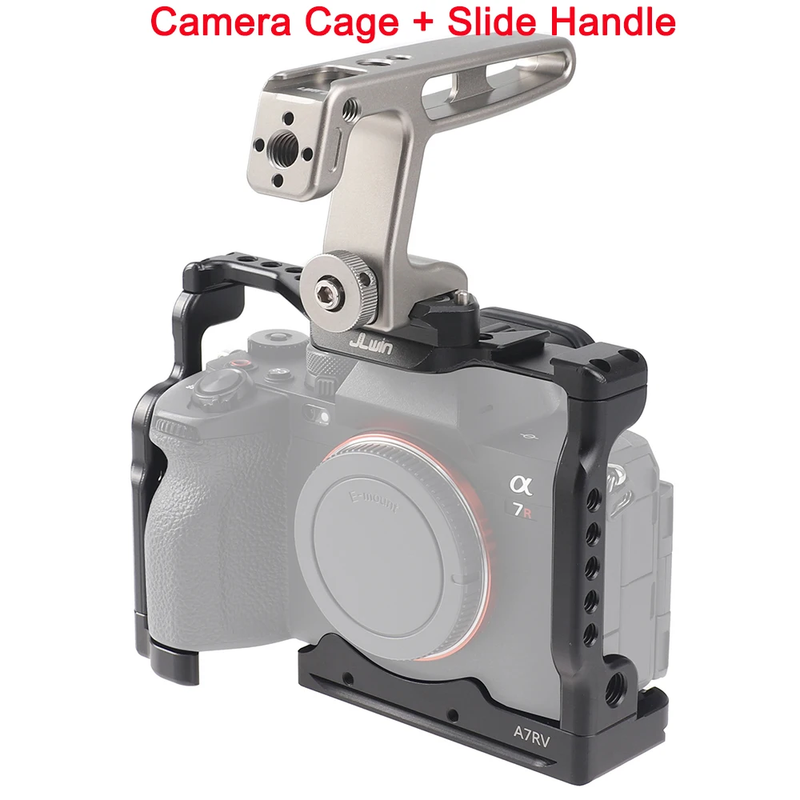 Camera Cage for Sony A7RV Aluminum Alloy Cage A7R5 to Mount Tripod Monitor Photo