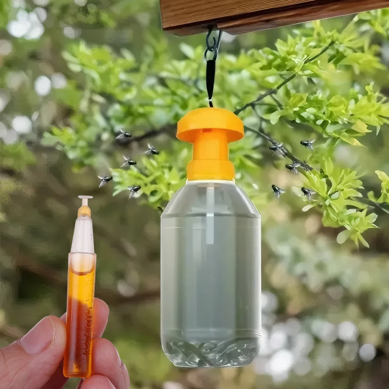 20Pcs Fruit Fly Attractor with Fly Attractant Liquid Pest Insect Catcher Reusabl