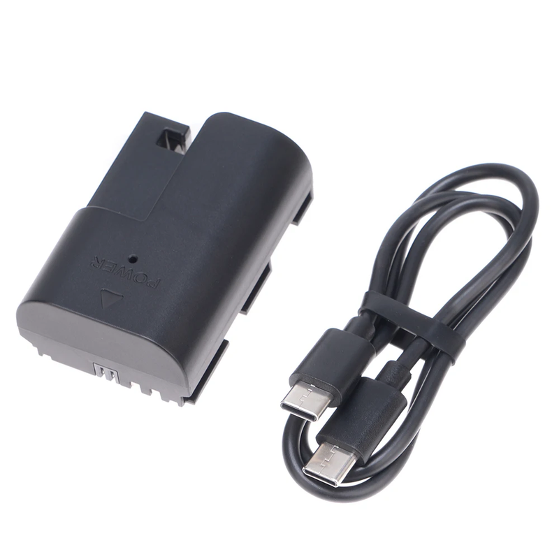 LP-E6 Dummy Battery+Type-C Power Supply Interface Straight Line (50CM) (300CM) S