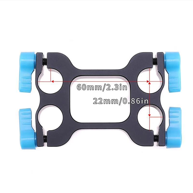 DP3000 Offset Riser Rail Block Rod Clamp for 4Pcs 15Mm Rod DSLR Rig System