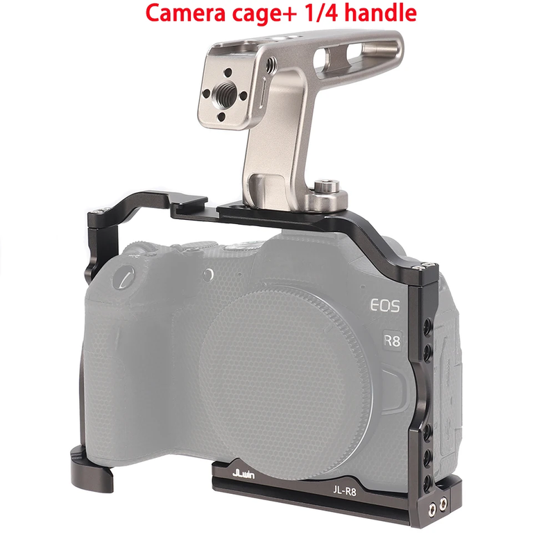 Camera Cage for Canon EOS R8 for EOS RP Portable Aluminum Alloy Cage ARRI 3/8''1/